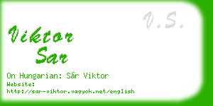 viktor sar business card